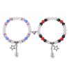 Pulseira com Pingente de Aranha Mais Vendida Transfronteiriça Pulseira de Cristal de Opala Natural Pulseira Magnética para Casal