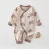 Roupas de Borboleta para Recém-Nascidos Macacão de Bebê para Primavera e Outono Estilo para Todas as Estações Body Roupas de Engatinhar Roupa Externa de Bebê 100% Algodão