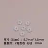 Ventas Directas de Fábrica Color Aleación Conservante de Color Cuentas Redondas Bandeja de Flores Anillo de Cuentas Pulsera DIY Colgante Accesorios de Joyería Al por Mayor