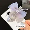 Pinza para el Cabello de Organza Morada Súper de Hada con Moño de Pedrería Brillante, Pasador de Moda para Niñas, Perfecto para Fijar el Flequillo