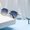 Gafas de Sol Metálicas para Mujer, Anti-UV, Gafas de Sol Redondas Retro Personalizadas, Gafas de Protección Solar, Gafas de Sol Europeas y Americanas para Hombre