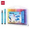 Plumones de Acuarela Deli 70658 Fáciles de Lavar en una Caja Portátil para Niños, Plumones de Dibujo de Colores