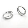 Anillo de nariz de acero inoxidable 316, doble giro, cerrado, sin costuras, para piercing, estilo europeo y americano.