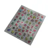 Pegatinas para Uñas Estilo Ins Pop Art Tendencia Cool Graffiti Figuras Coloridas Corazón Relieve Decoración 3D para Uñas Pegatinas