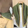 Pañuelo Triangular de Seda para Mujer, Nuevo Estilo Primavera y Verano, Pañuelo de Seda Estampado Retro, Chal Versátil, Pañuelo de Protección Solar, Moderno y Elegante