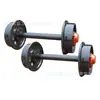 Ruedas de vagoneta de tipo fijo para minas de carbón subterráneas, ruedas de acero fundido para rieles con un diámetro de rueda de 300 y un ancho de vía de 600, juegos de ruedas macizas
