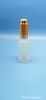 Botella gotero de vidrio esmerilado de punto 10 ml Botella de aceite esencial de hombro redondo Botella vacía pequeña Botella sellada para líquido de esencia