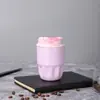 Taza de café de acero inoxidable 316, linda, mantiene las bebidas calientes o frías, compacta y portátil para niñas, alto valor estético, popular en línea, mismo estilo que la taza de pétalo