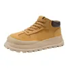 Zapatos Deportivos Casuales de Otoño para Hombre, Zapatos de Papá con Suela Gruesa Estilo Coreano, Tenis Versátiles con Cordones, Zapatos de Caña Alta Transpirables de Moda para Hombre