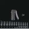 Molde para uñas de borde a borde extensión de cristal sin soporte de papel extensión de uña de fototerapia rápida 120 en caja ventas directas de fábrica