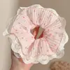 Goma para el pelo fruncida de estilo casual para mujer, banda elástica de alta gama para el cabello, nuevo accesorio para el cabello estilo coreano 2026 para peinados de moño