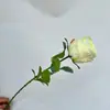 Rosa Simulada Pintura a Óleo Única Rosa Fresca Arranjo de Casamento Flor Simulada Decoração de Hotel Restaurante Flor Artificial Flor de Seda