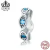 Pulsera de Abalorios Bisal Original de Plata de Ley S925 Ojo del Diablo Combinación de Abalorios Ojo de Goteo de Aceite Coloridos