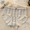 Ropa interior para niñas, Estilo nuevo 7A Algodón antibacteriano, Entrepierna extendida, Bragas dulces para mujer que abrazan la piel, de cintura media