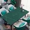 Toalha de Mesa de Couro Simples Moderna Impermeável e à Prova de Óleo Descartável Retangular para Mesa de Jantar Tapete de Mesa de Couro PVC Toalha de Mesa para Mesa de Café