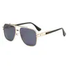 2294 Gafas de Sol de Metal con Doble Puente y Forma poligonal Exportación Transfronteriza Amazon UV400 Tendencia de Moda