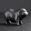 Adorno de Mano de Rana Dorada de Jade Verde Hetian de Xinjiang, Adorno de Mano de Material Fino Tigre y Pixiu, Adorno de Mano de Jade Negro, Suministro para Transmisión en Vivo