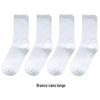 Meias Elásticas Meias Sapatilha Meias Longas Femininas Brancas Absorventes de Suor Meias de Algodão Esportivas Primavera e Verão Meias de Cano Médio Atacado Tendência Masculina