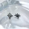 Pendientes Negros de Aleación de Titanio Astmf-136 Titanio G23 Rosca Interna Joyería para Piercing de Labio Negra
