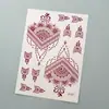 Pegatinas de Tatuaje Europeas y Americanas Transfronterizas Pegatinas de Tatuaje de Henna Indio Marrón Pegatinas de Tatuaje de Encaje Impermeables Amazon