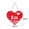 Decoración de San Valentín de Amazon Colgador de Puerta Corazón Romántico Colgante de Decoración para Habitación de Boda Decoración de Atmósfera Colgador de Puerta de San Valentín