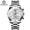 Ochstin Relógio Multifuncional com Pulseira de Aço Negócios Luminoso Moda Masculino Relógio de Quartzo Fabricante de Marca Atacado de Relógios