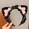 Diadema de Felpa de Dibujos Animados Kulomi para Niños, Banda para la Cabeza de Niña de Otoño e Invierno, Compresión del Cabello, Moño para el Cabello, Ropa para la Cabeza de Bebé