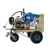 Máquina marcadora de spray frío tipo empuje manual vehículo marcador de paso de peatones de carretera equipo de marcaje para pista de plástico