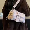Nuevo bolso de hombro para mujer estilo japonés y coreano con diseño de oso, bolso cruzado de gamuza invierno 2026, bolso de felpa retro a la moda