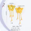 Colgante de borla de mariposa con diseño de arena dorada de Vietnam con una fuerte retención de color, accesorios de bricolaje, collar, suéter y cadena.