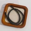 Estilo Antigo Novo Estilo Chinês pedra vulcânica preta escura contas soltas pulseira diu acessórios para colar feminino material atacado