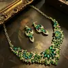 Nuevo Collar Retro Exagerado Transfronterizo Traje Mujer Lujo Cristal Accesorios Vestido Banquete Cadena Clavícula Venta Directa de Fábrica