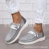 En stock todo el año 2023primavera y otoño nuevos comercio exterior talla grande zapatos de una capa planos casuales con cordones zapatos de gamuza
