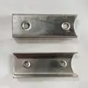 Conector Interno para Tubo Quadrado Peça de Fixação Sem Solda Clipe de Fixação Embutido em Forma de U Acessório 1520x25x30x40x50x60