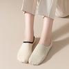 Otoño e Invierno nuevos calcetines de cachemira calcetines de mujer de corte bajo calcetines de barco De terciopelo calcetines de mujer de color sólido con talón antideslizante calcetines invisibles de mujer