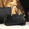 Bolso de Mujer de Piel Genuina con Patrón de Cocodrilo de Piel de Vaca 2025 Nueva Moda Elegante Trendy Versátil Bolso Casual Bandolera Hombro Cruzado