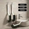 Cepillo para espacios estrechos, cepillo para grietas de piso de baño, cepillo de limpieza multifuncional para azulejos de baño, cepillo para pisos específico para inodoro sin puntos ciegos