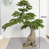 Celebridade da Internet Pin de Boas-Vindas Artificial Personalizado Grande para Paisagismo Interno e Externo Ornamentos Decorativos Atacado Podocarpus Árvore Artificial
