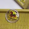 Serie de Pegatinas para Teléfono Móvil Oro Nuevo Año del Caballo con Adhesivo Oro Puro 2Mg 999 Pegatina para Teléfono Móvil Pegatina de Dibujos Animados Color al por Mayor