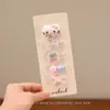 Pinzas para flequillo en stock moño de doble capa tela pajarita accesorios para el cabello de niños pinzas para el cabello de organza accesorios para la ropa paje