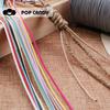 Accesorios DIY 1.5mm Cuerda de cera trenzada de protección ambiental de Corea del Sur pulsera de cuerda trenzada xiangle cuerda con cuentas línea hecha a mano