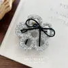 Presilha de Cabelo Pérola Estilo Francês Coreana, Presilha de Cabelo Faixa de Cabeça Versátil com Laço da Moda, Presilha de Tubarão, Presilha para Franja, Acessório de Cabelo, Acessório de Cabeça para Mulheres