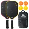Conjunto de Raquetes de Pickleball de Fibra de Carbono T700 Textura de Tecido Fosco Tábua de Raquete de Pickleball Raquete Dedicada de Pickleball