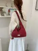 Nova bolsa de ombro estilo coreano com estampa de estrelas e flores 2026, grande capacidade, bolsa tote plissada, casual e versátil para uso diário e para ir ao trabalho