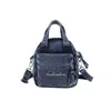 Bolso de Mano de Mezclilla Casual Versátil de Moda Otoño e Invierno para Mujer 2026 Nuevo Estilo Cremallera Retro Bolso Cruzado Bolso para Teléfono Móvil