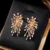Collar y Pendientes de Fuegos Artificiales Personalizados de Año Nuevo Europeos y Americanos Transfronterizos para Mujer, Pendientes Versátiles de Estilo Dulce y Fresco de Nicho, Pendientes Atmosféricos