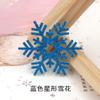 Corona decorativa navideña transfronteriza, material de copo de nieve, colgante, accesorios para el cabello hechos a mano para niños