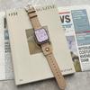 Adequado para Pulseira de Relógio Apple s10 Girassol Couro Bovino Camada Superior Dupla Face Pulseira de Pulso iwatch9 Geração 68se Vintage 42mm