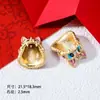 Estilo Chino Petardo de Goteo de Aceite Danza del León Carácter de Fortuna Cuentas Espaciadoras Colgante Accesorios Piezas para Joyería DIY Cadena de Teléfono Llavero Encanto