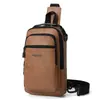 Bolso cruzado para hombre de cuero PU retro nuevo, gran capacidad, impermeable, resistente al desgaste, casual, versátil para el trabajo
